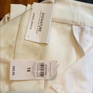 White Ankle Length pants